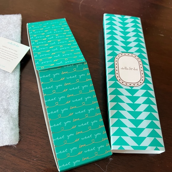 Stella & Dot Kari Layered Necklace Silver NWT - Picture 3 of 5